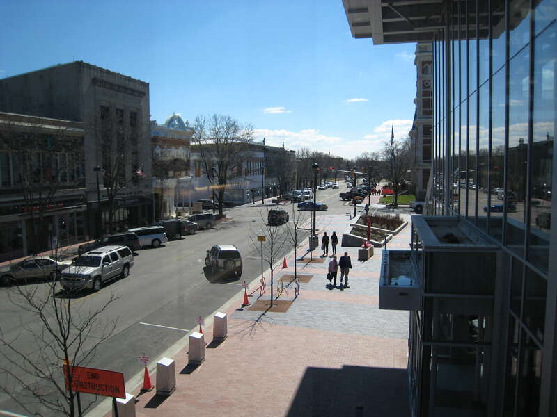 View of Washington Street from The Commons