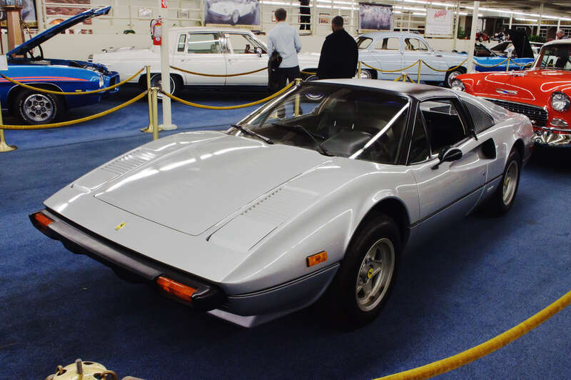 Seen at the famous Auto Collection at The Quad (formerly Imperial Palace), Las Vegas.
The Ferrari 308 was introduced in the late 1970s as the lightweight, middle-engined &quot;entry-level&quot; Ferrari of its day. The GTB was the basic hardtop version, while