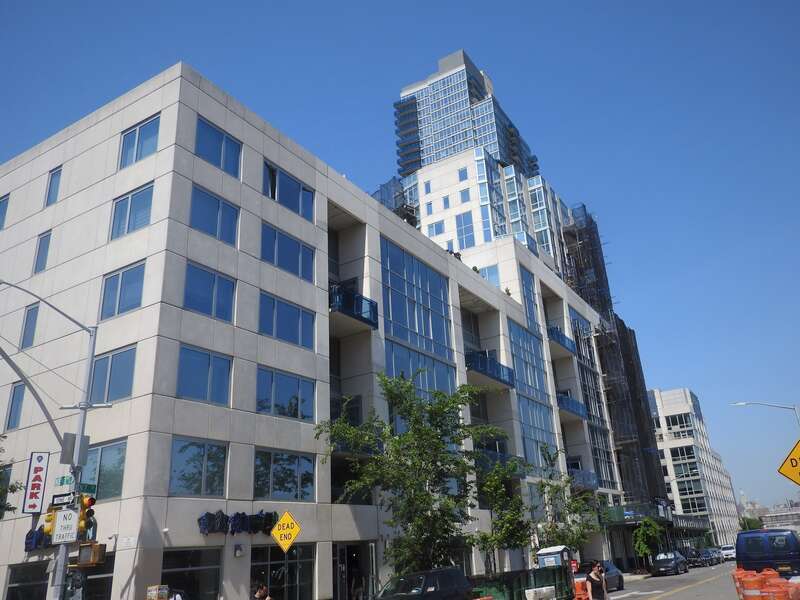 Looking west across North 7th Street on a sunny late morning