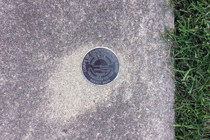 Army Corps survey monument in Hot Springs, AR