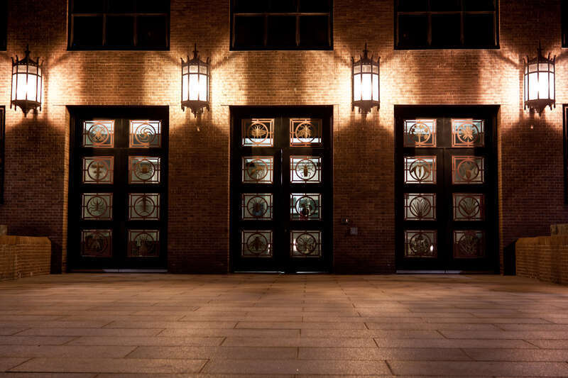 Day 64.
Working late on Sunday getting ready for a conference this week. Not much time to shoot, so here is a photo of the doors to the building I work in. Not my best work photographically, but it'll do.
Taken Mar 4, 2012 in Cambridge,