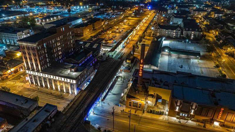 The northbound City of New Orleans at Memphis Central Station in November 2022