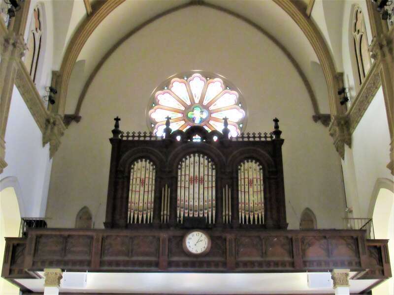 The pipe organ in the Cathedral Shrine of the Virgin of Guadalupe in Dallas,Texas.