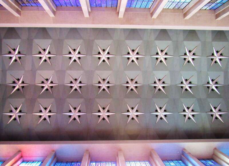 The ceiling of the Cathedral of Saint Joseph in Hartford, Connecticut.