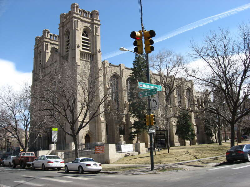 The Cathedral of St. John in the Wilderness, located at the intersection of 14th Avenue and Washington Street in Denver, Colorado, United States.  Built in 1905, the Gothic cathedral is the seat of the Episcopal Diocese of Colorado.  Under the name