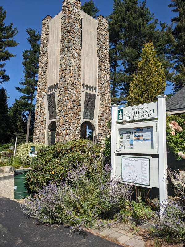 Cathedral of the Pines at 10 Hale Hill Road in Rindge, New Hampshire.