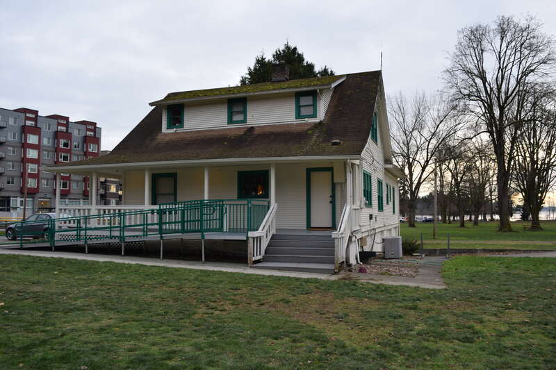 The historic Forbes House at 11829 97th Ave NE, in Juanita Beach Park in Kirkland, Washington