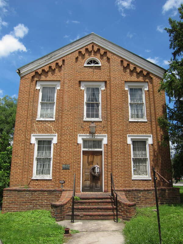 Literary Hall (1870) is a 19th century brick edifice located at the corner of Main (U.S. Route 50) and High (West Virginia Route 28) Streets in Romney in the U.S. state of West Virginia. Literary Hall formerly served as the meeting place for the
