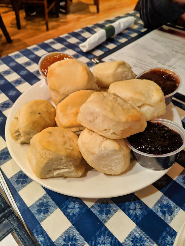 Biscuits at Loveless Cafe in Nashville, Tennessee