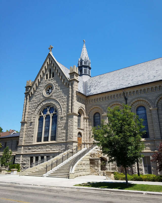 St. John's Cathedral (1904) in Boise, Idaho, was designed by Tourtellotte and Hummel and is listed on the National Register of Historic Places. The cathedral is also part of the St. John's Cathedral Block and the Fort Street Historic District.