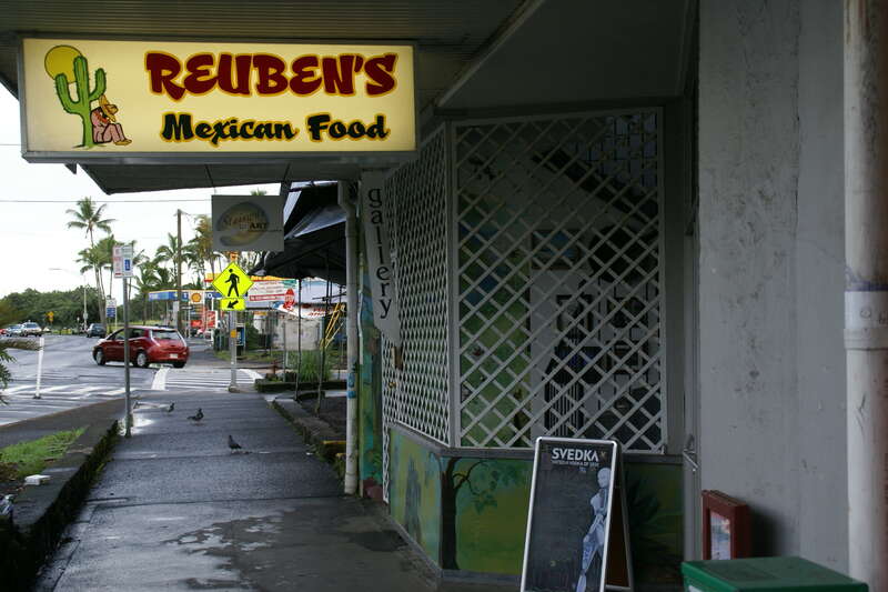 Reuben's Mexican Restaurant at Kamehameha Avenue in Hilo, Hawaii, Hawaii, USA