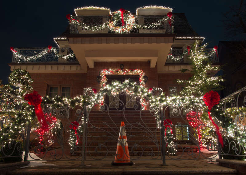 &quot;Dyker Lights&quot; -- the Dyker Heights neighborhood of Brooklyn is known for elaborate Christmas/holiday decorations.