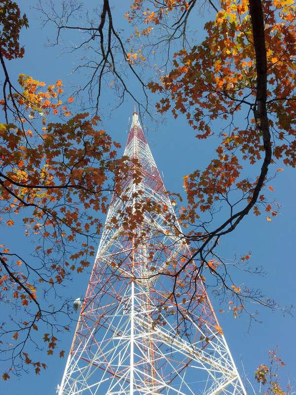 Fall in Richmond. CBS6 tower