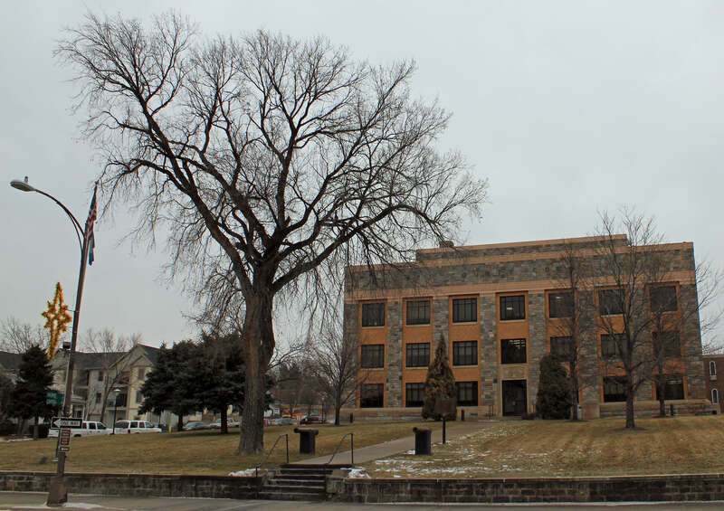 The Hughes County Courthouse, located in Pierre, South Dakota.
