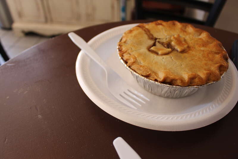 Peppered steak pie, British Pie Company, Savannah, Chatham County, Georgia
