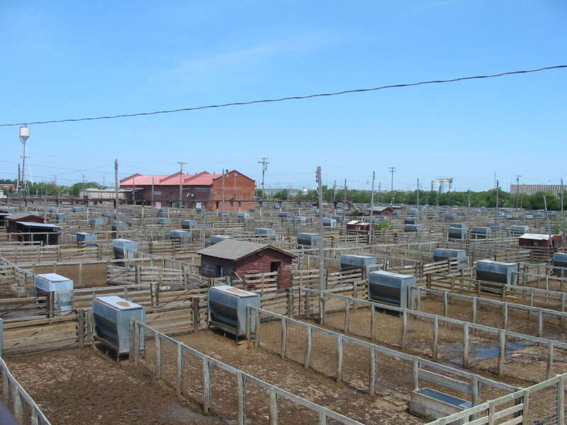 Stockyards City Historic District, An irregular pattern along Agnew and Exchange Aves. Oklahoma City