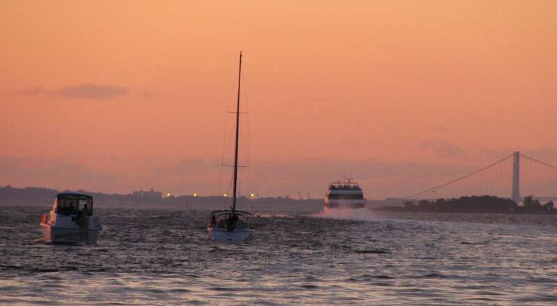 Sunset on Sandy Hook Bay, NJ