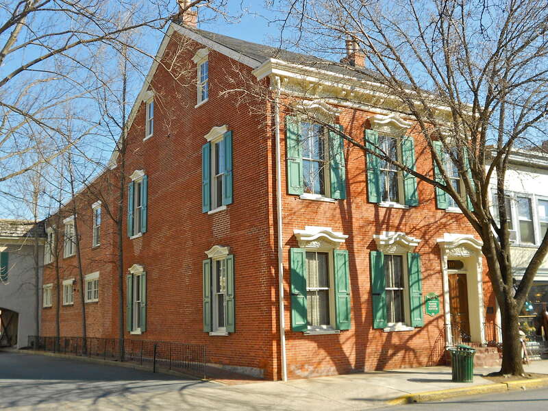 Johann Agust Sutter House on the NRHP since April 20, 1982. At 17–19 East Main Street, Lititz, Lancaster County, Pennsylvania.  Sutter was the first to discover gold in California, which seems to have ruined him financially.  He moved to here