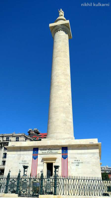 This is the washington monument in the Baltimore city
