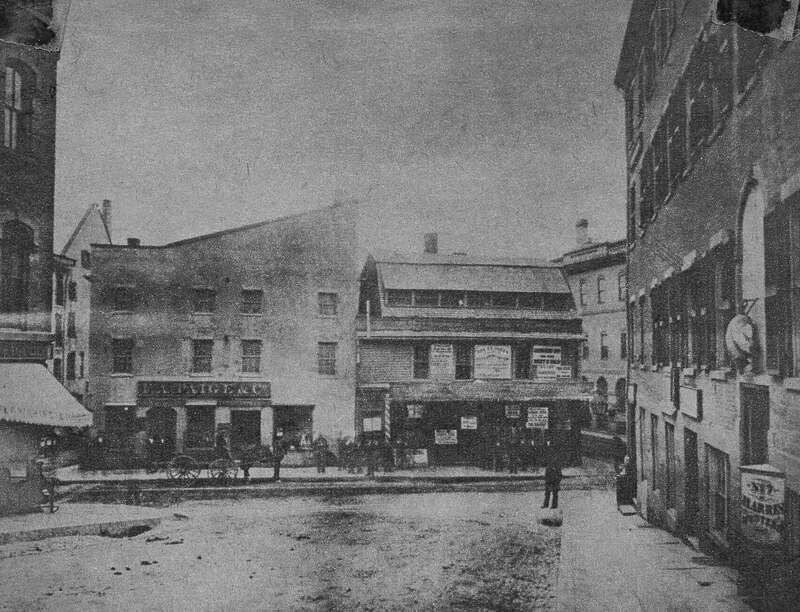 Photograph from College Street, taken facing Market Square, Providence RI