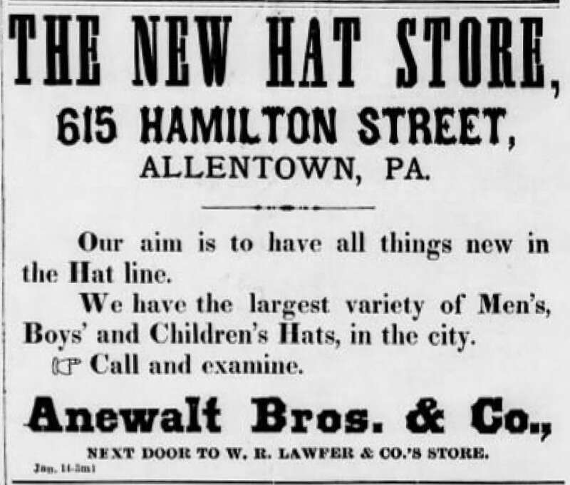 Anewalt Brothers Newspaper Ad