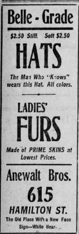 Anewalt Brothers Newspaper Ad