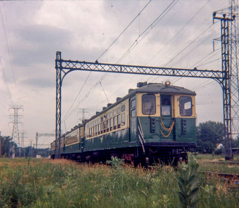 19660626 02 CTA L cars @ Crawford Ave.