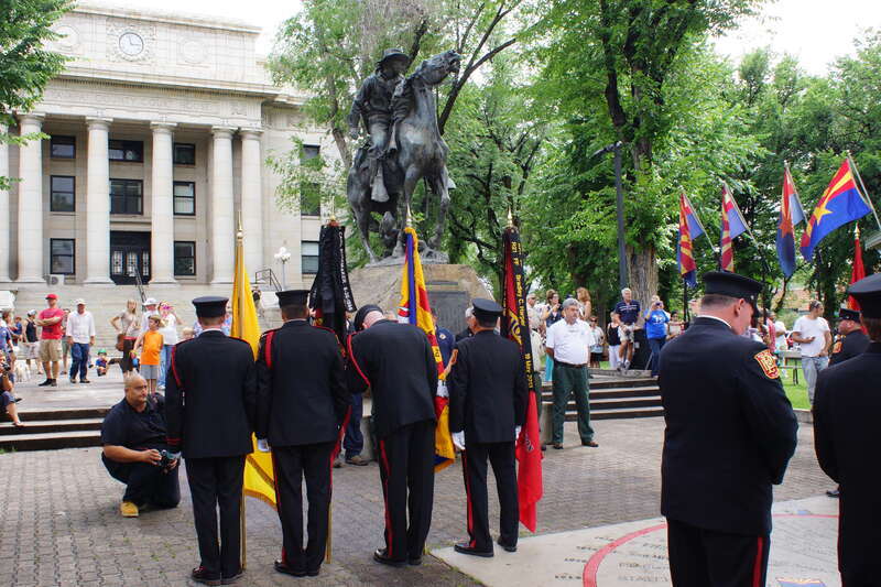 2013, Prescott Courthouse Square, Flag Honor Guard, Granite Mountain Hotshot Official Observances Closing Ceremony