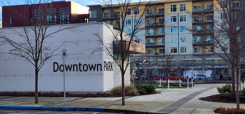 Downtown Park in 16101 Redmond Way, Redmond, WA.
