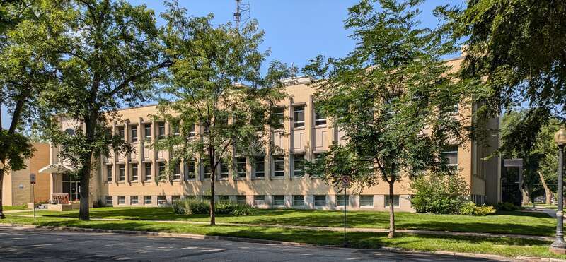 ABC Broadcast Center at 301 8th St S in Fargo, North Dakota, United States, affiliated with WDAY