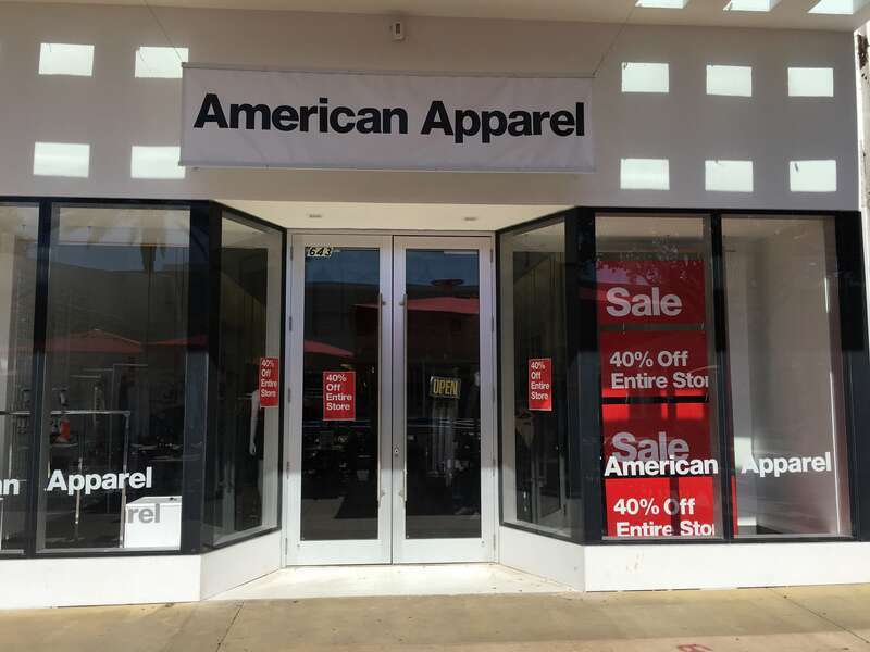 American Apparel Lincoln Road South Beach Going Out Sale