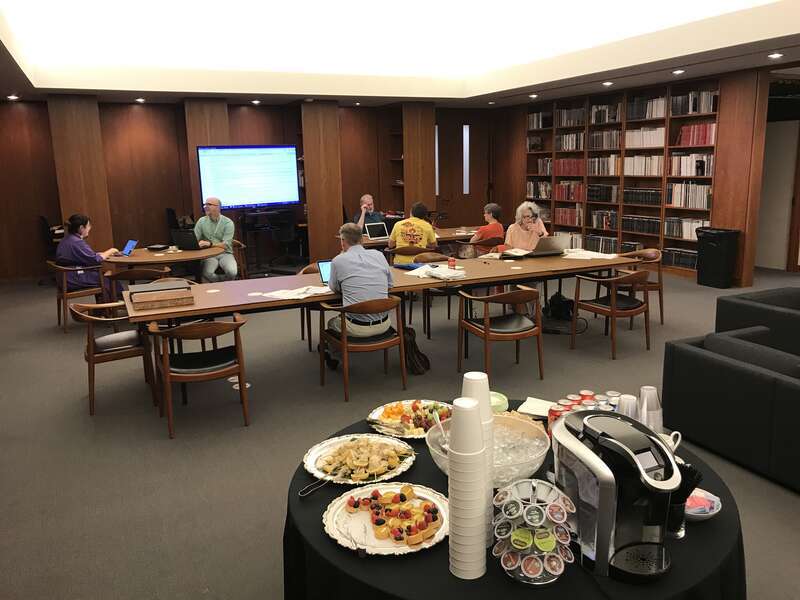 Editors participating in the 5th Amon Carter Museum of American Art Edit-a-Thon