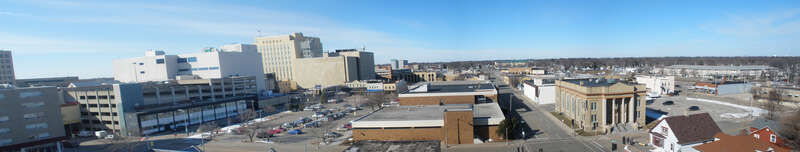 Appleton, WI looking west. Taken from top of a parking ramp.