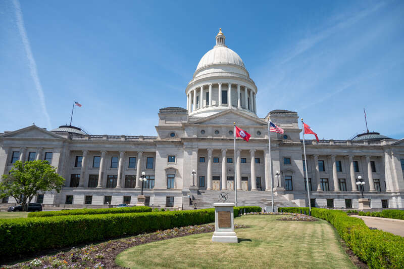 The Arkansas State Capitol is a significant landmark located in Little Rock, Arkansas, USA. This stately building, designed in the Neo-classical style, serves as the home of the Arkansas General Assembly and the seat of the state government.