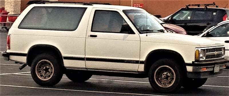 Chevy Blazer SUV (two-door version)