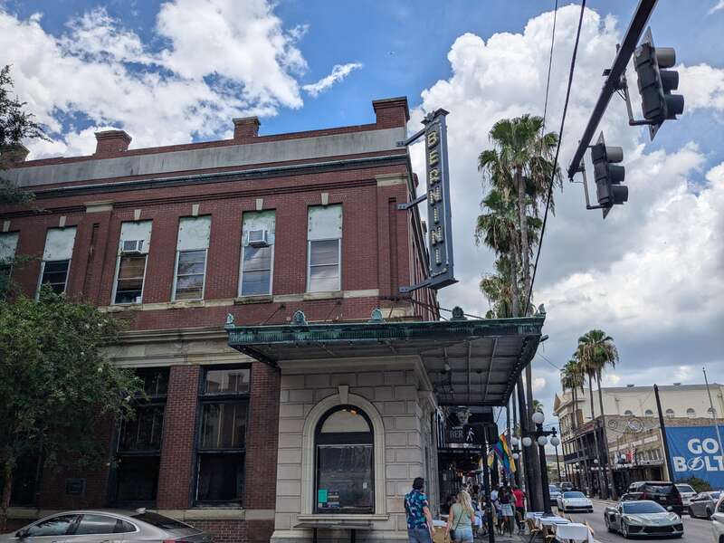 Restaurant inside former bank building