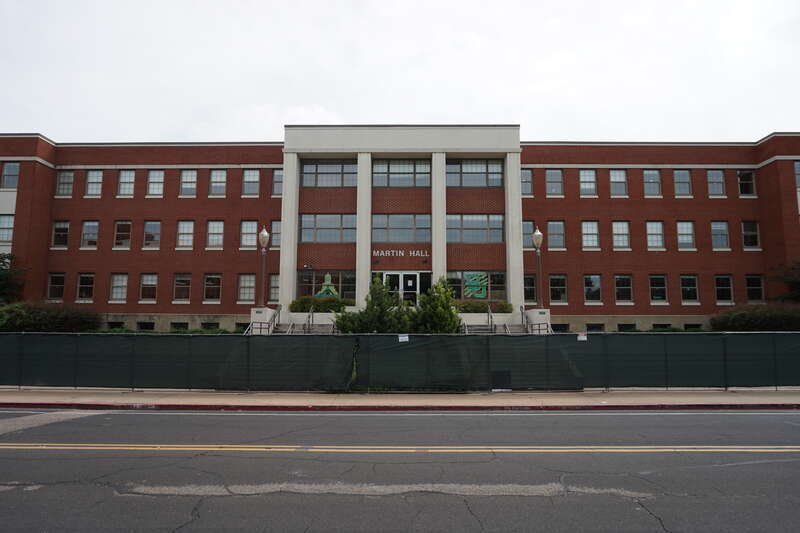 Martin Residence Hall on the campus of Baylor University in Waco, Texas (United States).
