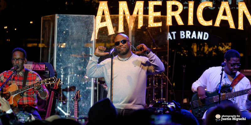 Boyz II Men performing live at The Americana at Brand in Glendale California on Monday October 20th, 2014. This was their &quot;Collide&quot; album release show.