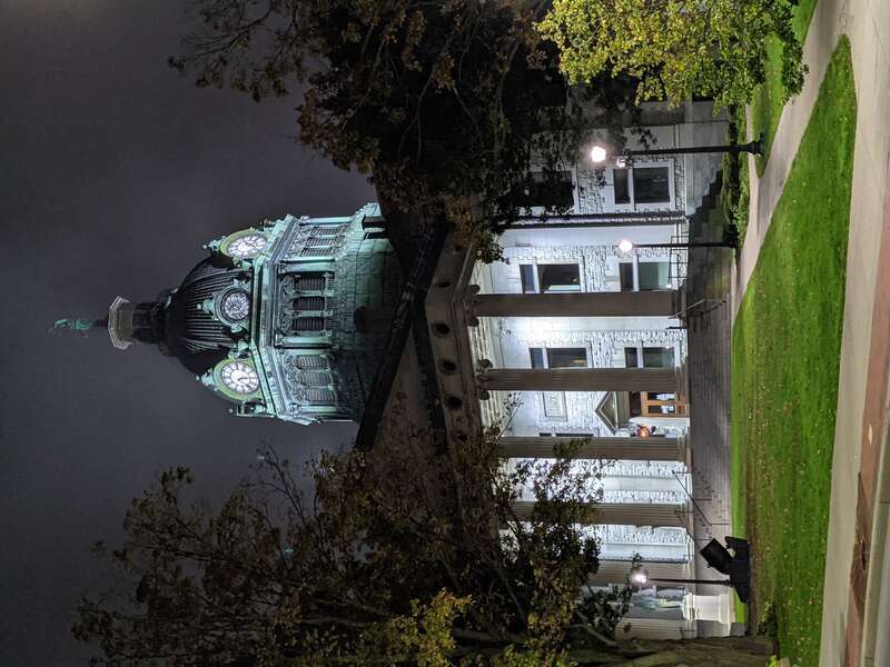 Category:Broome County Courthouse at night in 2021 from Court Street