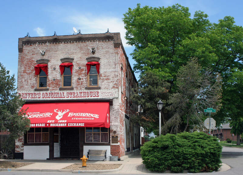 The Buckhorn Exchange, an historic restaurant in the Lincoln Park neighborhood of Denver, Colorado.