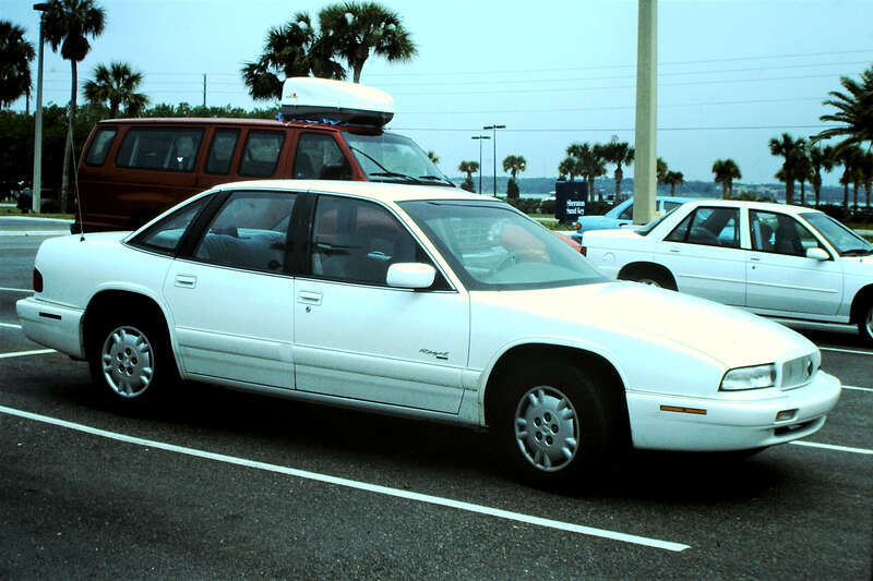 Our hire car, a Buick Regal, 3.1 litre V6, at Clearwater,  Florida, April 1996.