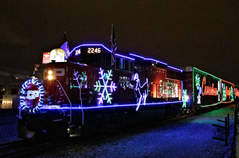 Canadian Pacific Holiday Train Arriving at Kansas City Union Station in Kansas City, Missouri
Car List:
CP 2246 - GP20C-ECO
CP 220031
CP 220332
CP 220037
CP 220476
CP 220225
CP 220451
CP 424964
CP 424977
CP 401754
CP Unknown Number &quot;Stage&quot;
CP 101 -