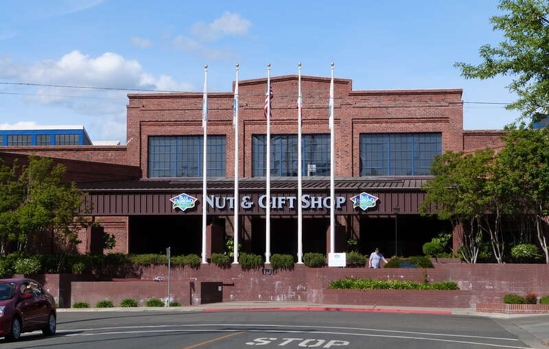 The historic Calpak Plant No. 11 (built 1925), located at 1721 C Street in Sacramento, California, United States, is listed on the US National Register of Historic Places. As of the photo date, it is an almond-processing plant for the Blue Diamond