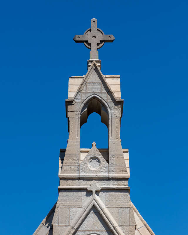 West Entrance, Calvary Cemetery, Evanston, Illinois.