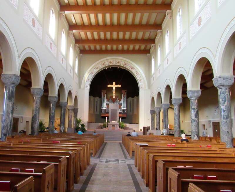 The interior of the Cathedral of Saint Mary in St. Cloud, Minnesota.