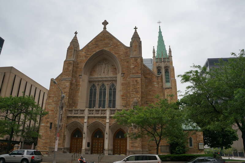 Exterior of the Cathedral of St. John the Evangelist - Cleveland, OH