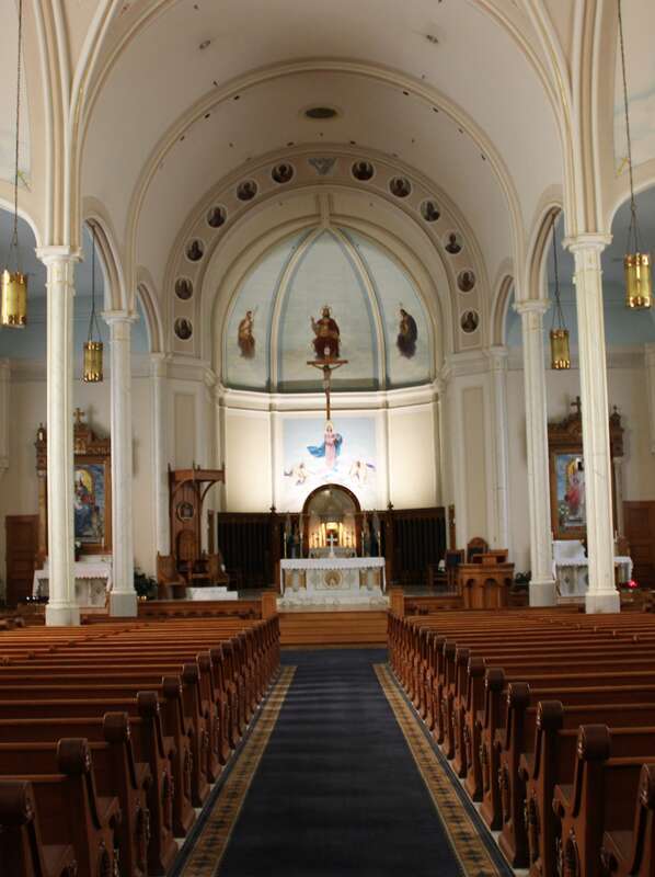 Interior of the Cathedral of St. Mary in Fargo, North Dakota.