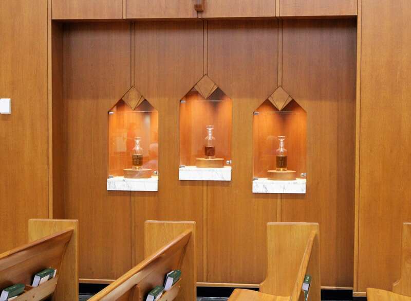 The ambry in the Cathedral of the Holy Spirit in Bismarck, North Dakota.