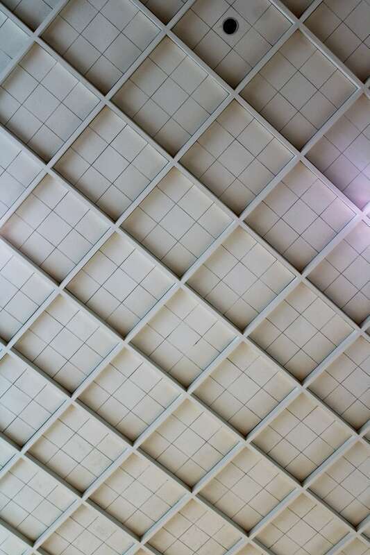 The ceiling of the Cathedral of the Holy Spirit in Bismarck, North Dakota.