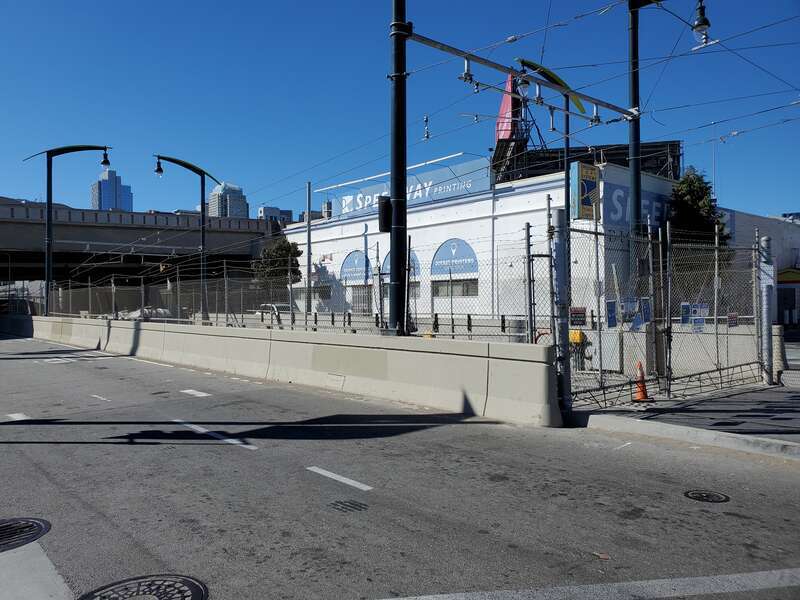 The Central Subway portal in June 2021